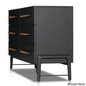 Idalis 6 Chest Of Drawer In Solid Wood With Functional Elegance