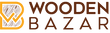 Logo of Wooden Bazar with a wooden texture