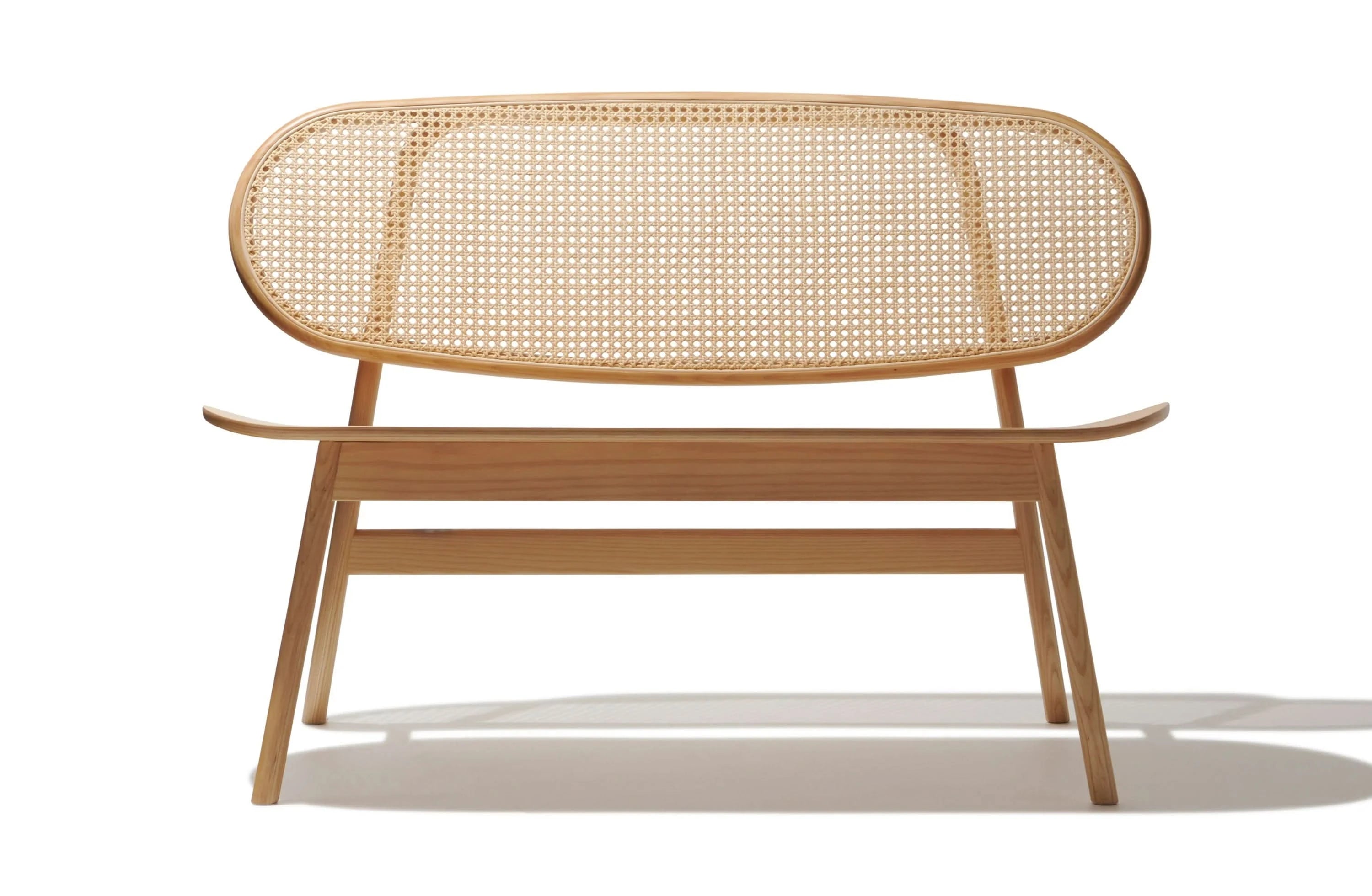 Cordix Rattan Cane High Back Bench - Wooden Bazar