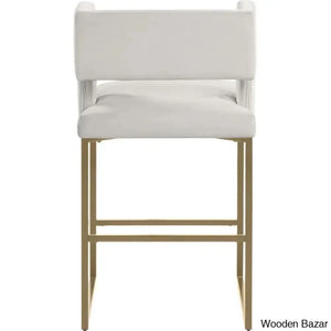 Ingaz Upholstered 26’’ Counter And Bar Stool With Metal Frame (Set Of 2)