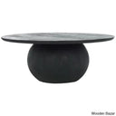 Iver Solid Wood Coffee Table And Center Table Black