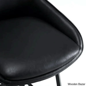 Janayshiax Swivel 25.2’’ Faux Leather Counter And Bar Stool (Set Of 2)