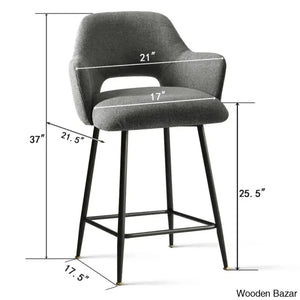 Jaydeny Upholstered Arm 25.5’’ Counter And Bar Stool (Set Of 2)
