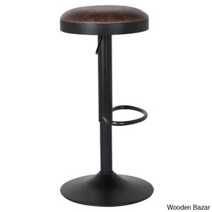 Jaydonw Swivel Upholstered Adjustable Height Counter And Bar Stool With Metal Frame (Set Of 2)
