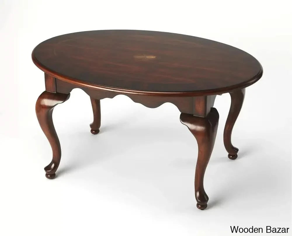 Jeradn Single Coffee And Center Table Cherry