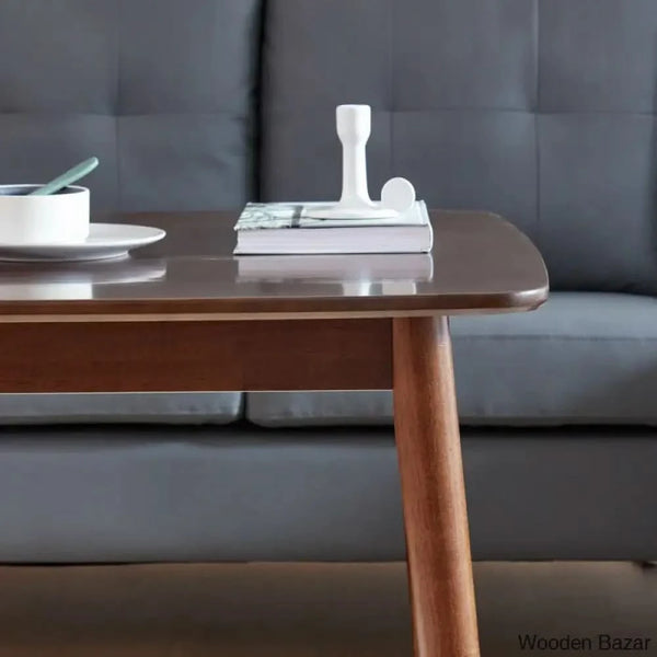 Jereney Solid Wood Square Coffee And Center Table