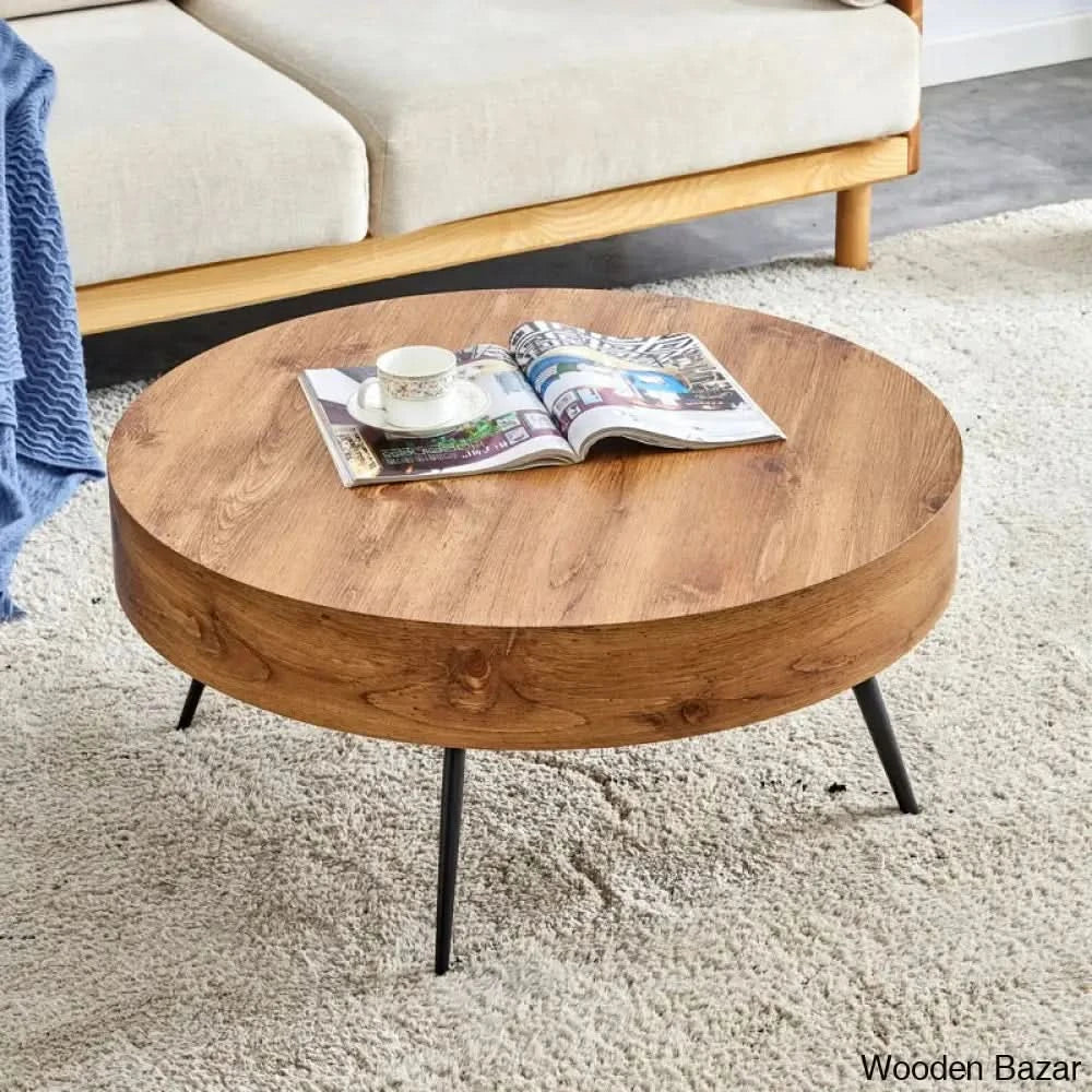 Jeveah Coffee Table And Center Table Brown
