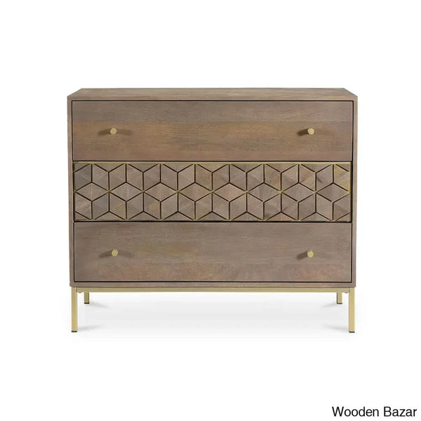 Jill Modern Chest Of Drawers In Solid Wood Durable Storage Solution