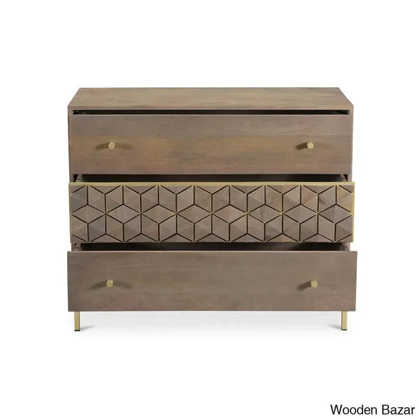 Jill Modern Chest Of Drawers In Solid Wood Durable Storage Solution
