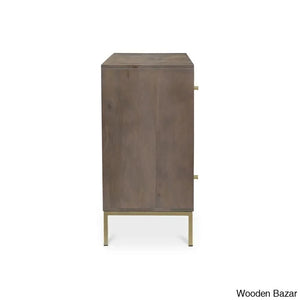 Jill Modern Chest Of Drawers In Solid Wood Durable Storage Solution