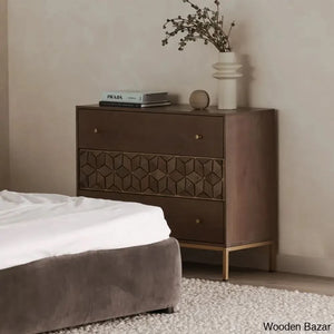 Jill Modern Chest Of Drawers In Solid Wood Durable Storage Solution