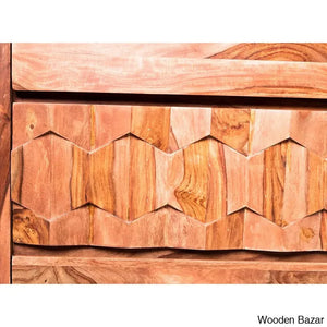 Joanna Modish Solid Wood Chest Of Drawers - Wooden Bazar