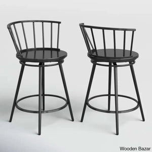 Johannas Swivel 24’’ Counter And Bar Stool (Set Of 2)