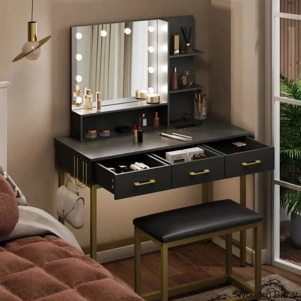 Dressing Table with Stool-4
