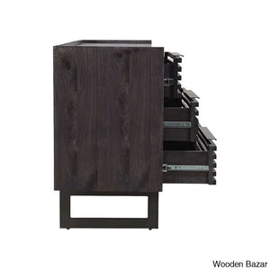 Karrie 6 Chest Of Drawers With Seamless Harmoney - Wooden Bazar