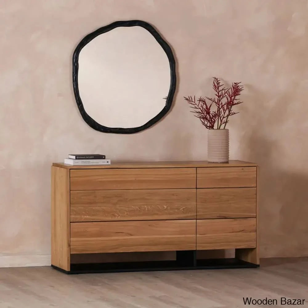 Kipling 6 Chest Of Drawers With Timeless Tresures - Wooden Bazar Natural