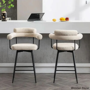 Kiylano Swivel 26.7’’ Counter Stool - Wooden Bazar