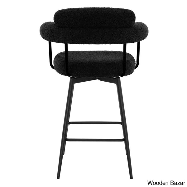 Kiylano Swivel 26.7’’ Counter Stool - Wooden Bazar