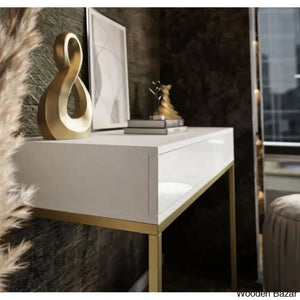Knitoo Dressing Table With Mirror - Wooden Bazar