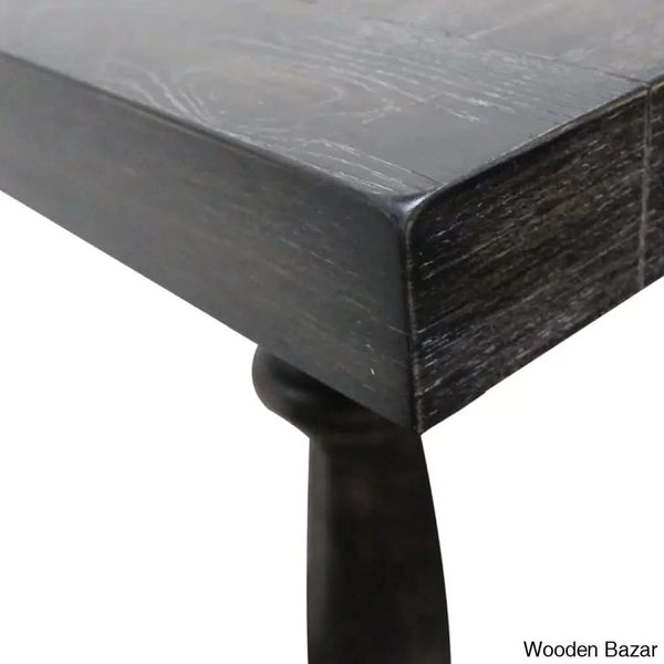 Sofa Table with Glass - Console Table