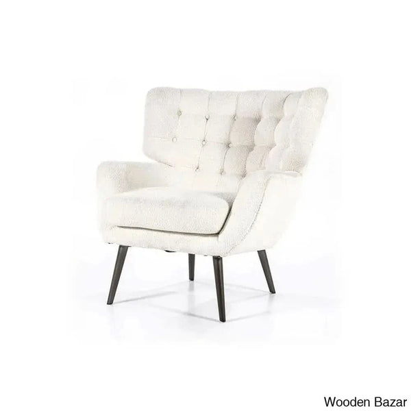 Kyle Single Seater Chesterfield Arm Chair - Wooden Bazar