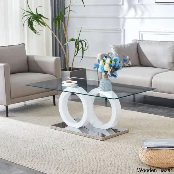 Labriala Glass Top Coffee And Center Table
