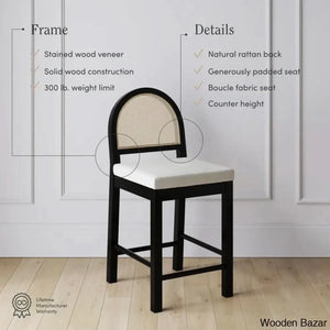 Lacouro Swivel Boucle Counter And Bar Stool