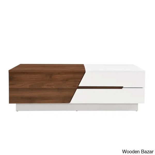 Lafertyc Extendable Sliding Top Coffee And Center Table With Storage Living Room Table