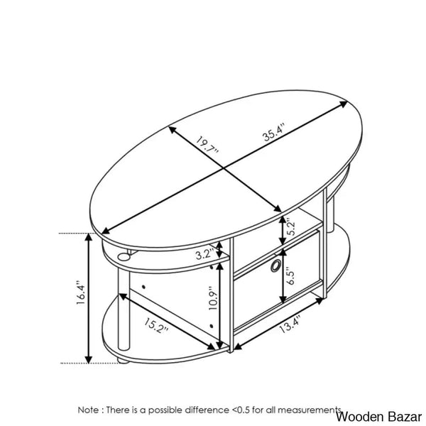 Lansling Coffee And Center Table