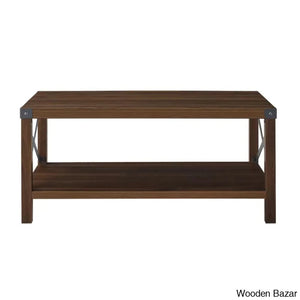 Larendaz Coffee And Center Table Dark Walnut