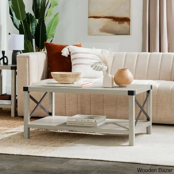Larendaz Coffee And Center Table Stone Gray