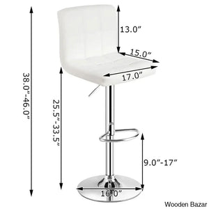 Lat Swivel Upholstered Adjustable Height Counter And Bar Stool With Metal Frame