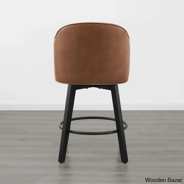 Lata Swivel Counter And Bar Stool With Back