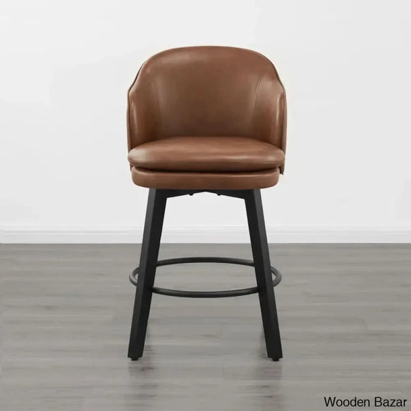 Lata Swivel Counter And Bar Stool With Back