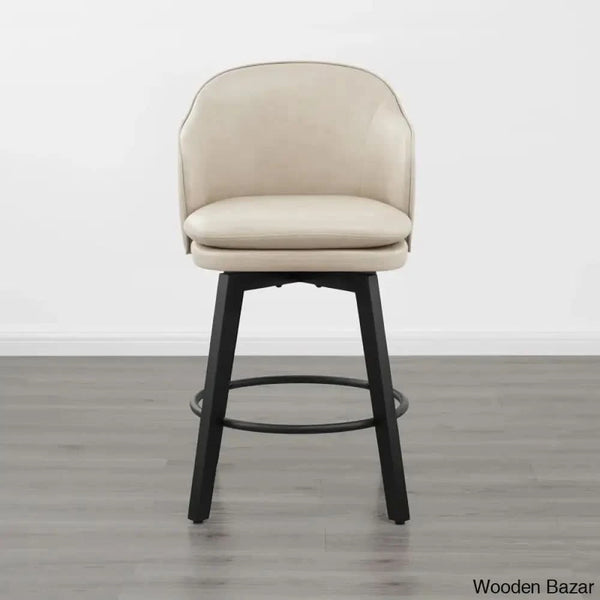 Lata Swivel Counter And Bar Stool With Back