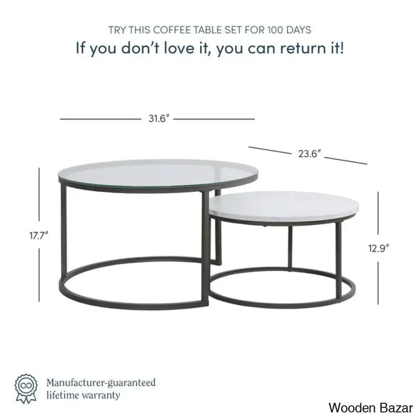 Letren Coffee And Center Table (Set Of 2)