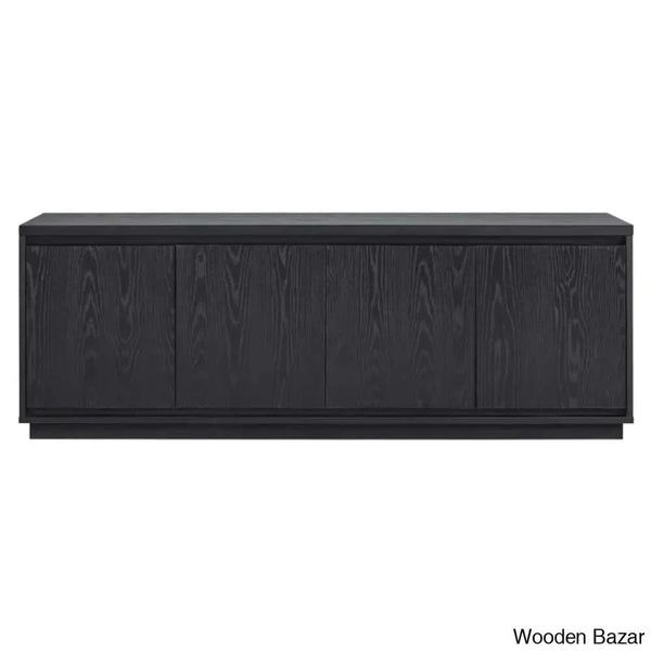 Linio Stylish Rattan Cabinet Media Console For Large Tv Set