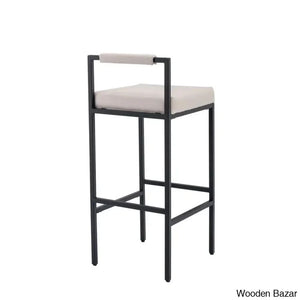 Lise Swivel Modern 30’’ Counter And Bar Stools Upholstered Height Barstools With Low Back Metal