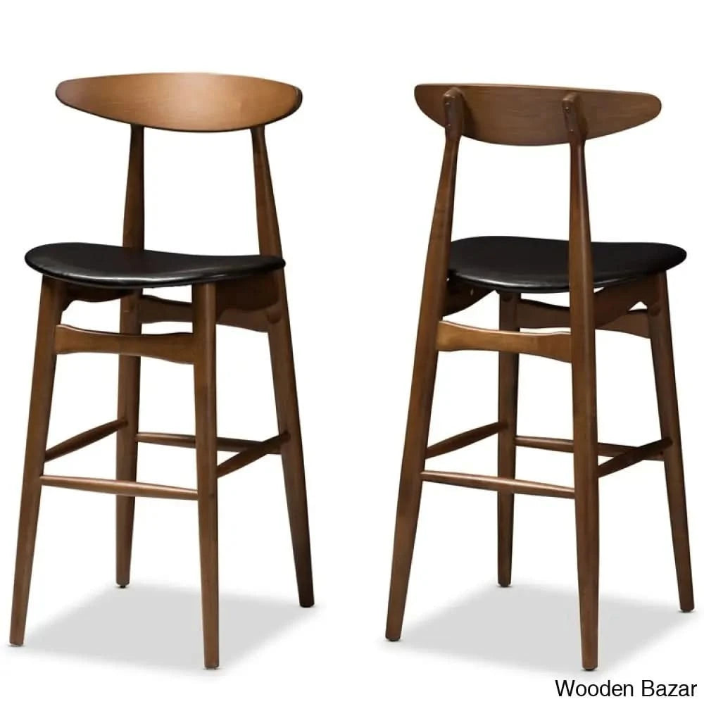 Liseton Swivel Solid Wood Counter Stool (Set Of 2) And Bar Stool (24.02’’ Seat Height)