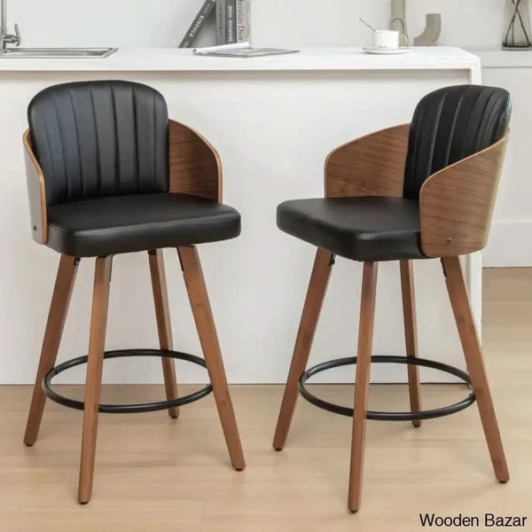 Ljubkaz Swivel 26’’ Counter And Bar Stool (Set Of 2)