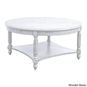 Locke Solid Wood Single Coffee And Center Table - Wooden Bazar