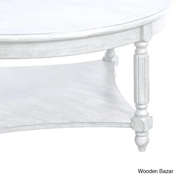 Locke Solid Wood Single Coffee And Center Table - Wooden Bazar