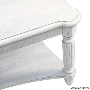 Locke Solid Wood Square Coffee And Center Table