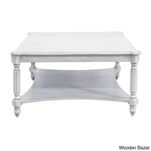Locke Solid Wood Square Coffee And Center Table