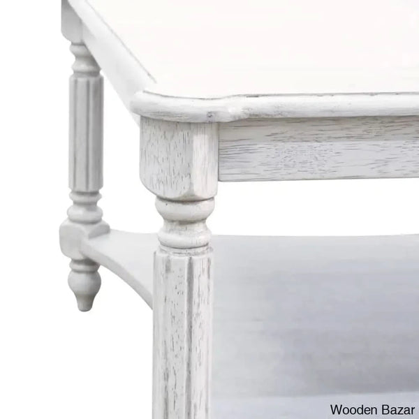 Locke Solid Wood Square Coffee And Center Table