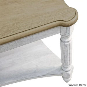 Locke Solid Wood Square Coffee And Center Table