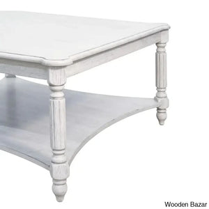 Locke Solid Wood Square Coffee And Center Table