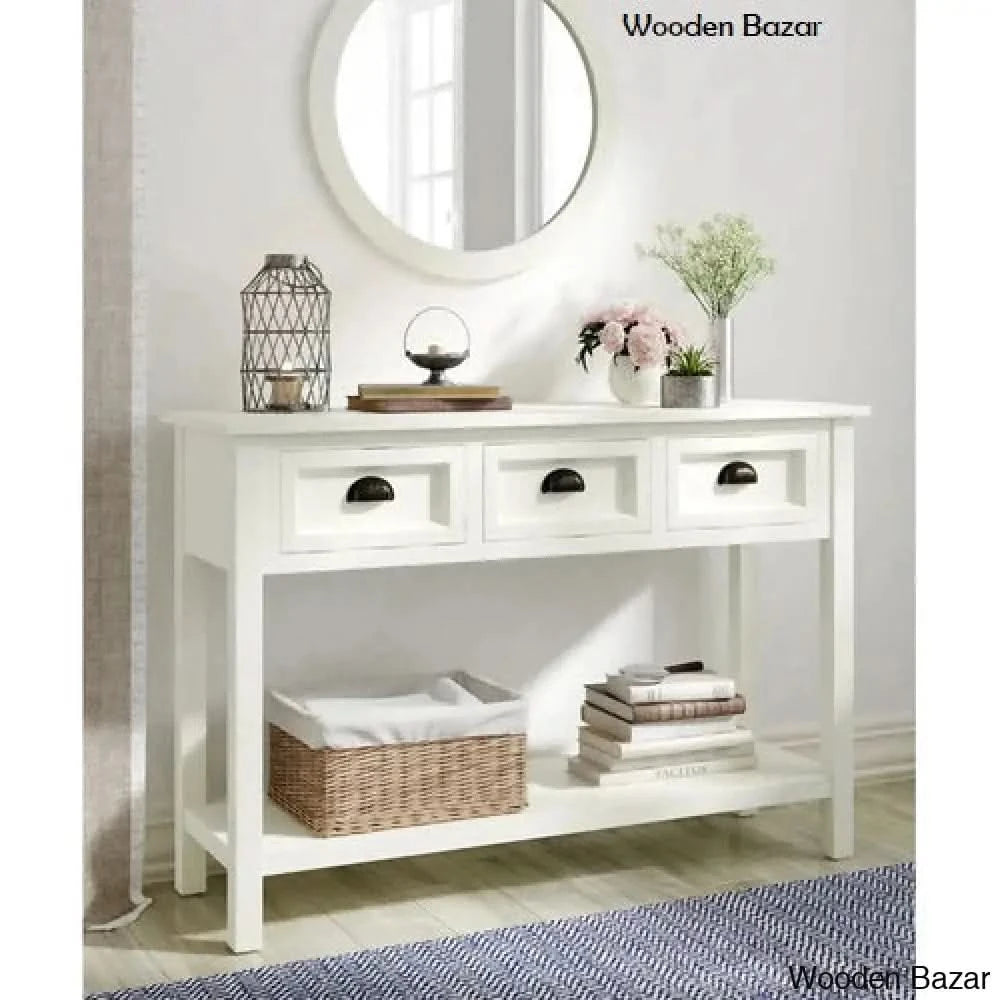 Wood Foyer Table