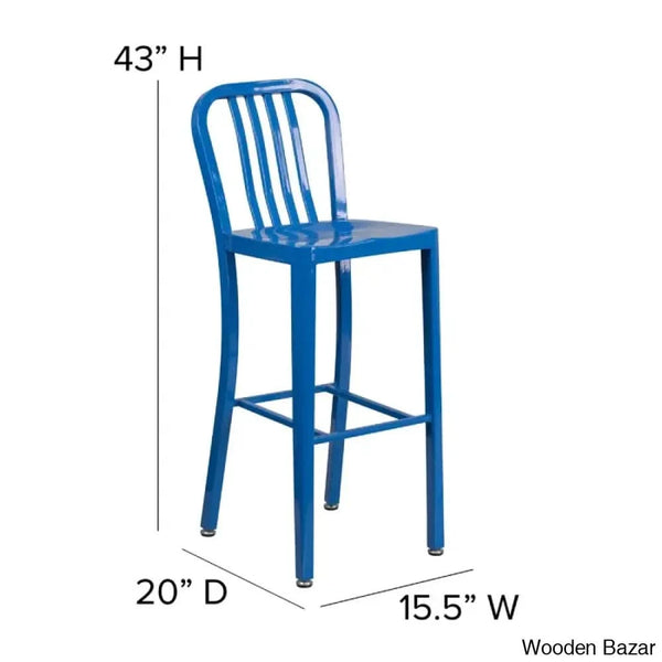 Logan Swivel Indoor/Outdoor Commercial Grade Metal Modern Counter And Bar Stools (Set Of 2) By