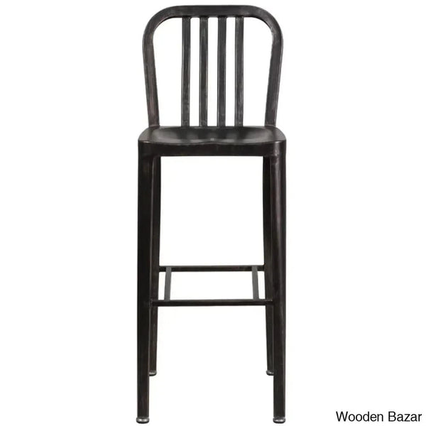 Logan Swivel Indoor/Outdoor Commercial Grade Metal Modern Counter And Bar Stools (Set Of 2) By